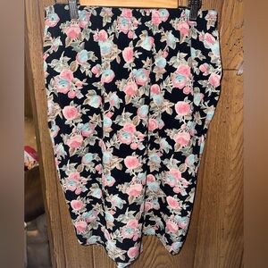 Carole Little Floral Patterned Midi Skirt 🌷